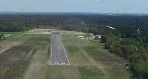 Anflug von Westen / Click ->> EDVU-INFO